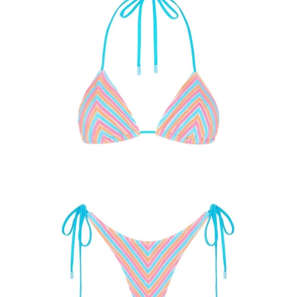 ON HOLDTriangl Vinca Sherbet Stripe Bikini